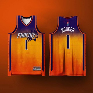 เสื้อกีฬาบาสเก็ตบอล Jay HG Phoenix Suns Booker สําหรับผู้ชาย และผู้หญิง