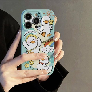 เคสโทรศัพท์มือถือ ลายการ์ตูนเป็ด สร้างสรรค์ สําหรับ Iphone 14promax Apple 13 11 xr 12