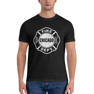 เสื้อยืด ลาย Chicago Fire Dept แฟชั่นฤดูร้อน ราคาถูก