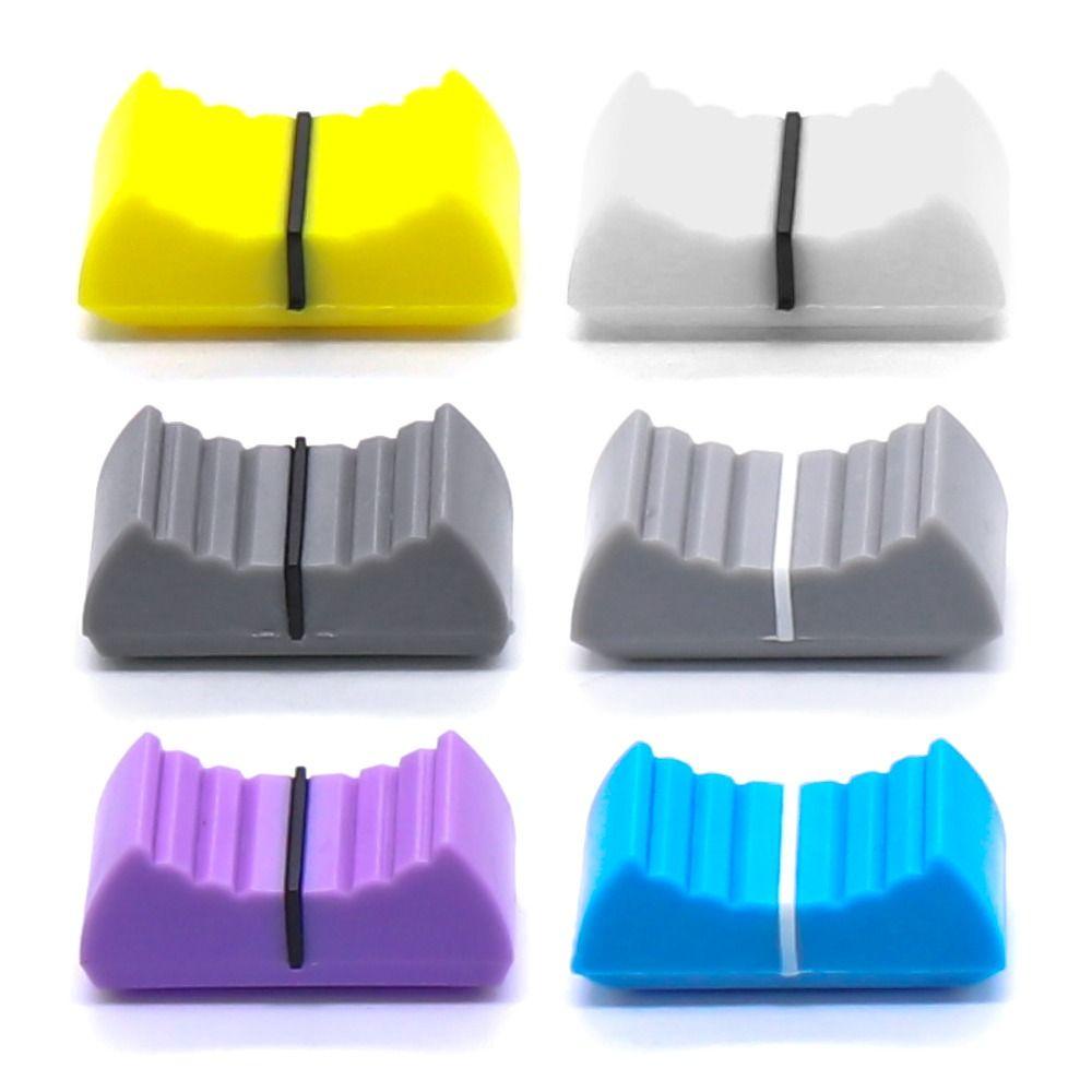 COMAME 10 ชิ้น Potentiometer หมวกเลื่อน Ribbed Mixer รูปที่ 4