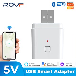 Rovf อะแดปเตอร์ Usb ไร้สาย Dc 5v 2.5A สําหรับสมาร์ทโฟน 2 ชิ้น