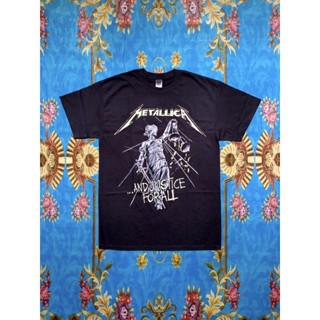 พร้อมส่ง ผ้าฝ้ายบริสุทธิ์ 🎸METALLICA เสื้อวง Metallica สินค้านำเข้า การเปิดตัวผลิตภัณฑ์ใหม่ T-shirt