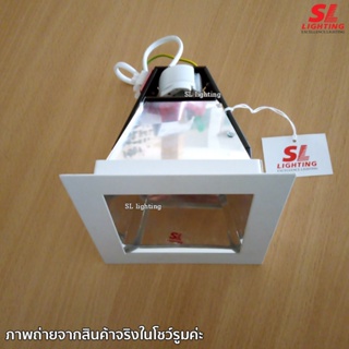 ชุดไฟ SL LIGHTING | Recessed Downlight โคมไฟดาวน์ไลท์ฝังฝ้า ขั้วE27 รุ่น SL-6-630-1