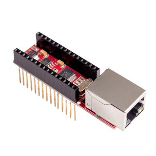 โมดูลเซิร์ฟเวอร์เครือข่าย ENC28J60 Ethernet Shield V1.0 สําหรับ Arduino-compatible Nano 3.0 RJ45