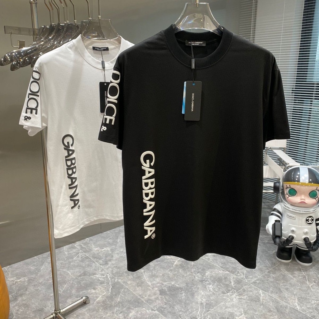 เสื้อยืดลําลอง ผ้าฝ้าย แขนสั้น คอกลม พิมพ์ลายตัวอักษร เหมาะกับฤดูร้อน สําหรับผู้ชาย และผู้หญิง
