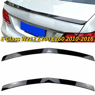 สปอยเลอร์ติดหลังคารถยนต์ ABS สีดําเงา สําหรับ Mercedes-Benz E-Class W212 E200 E260 E300 2010-2016