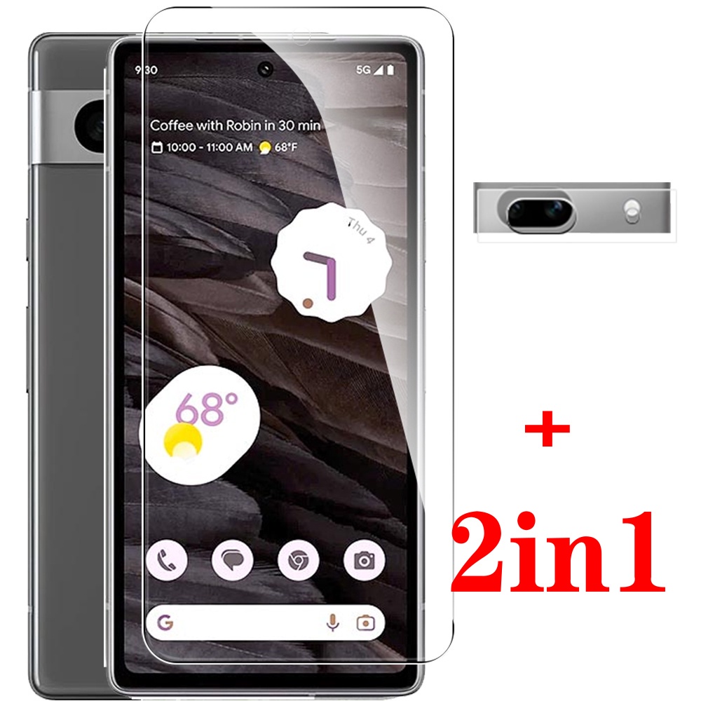 2in1 camera safety glass for Google Pixel 7a case tempered glass Goo gle Pixel7A 7 A A7 5G 6.1''protcetor glass cover film GWKK3