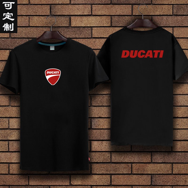 BEST QC เสื้อยืดแขนสั้นพิมพ์ลายโลโก้ ducati