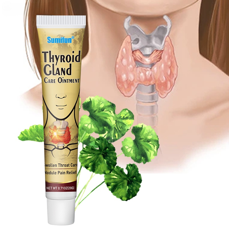 Thyroid Gland Care Ointment Thyroiditis Pain Relief Treatment ยาพลาสเตอร์ Sore Throat Thyroid Nodules Healtn