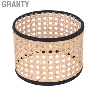 Granty Rattan Lamp Cover  Hex Polygon Shape Weightless Excellent Light Transmission Safety Replacement Fine Wrapping Rattan Lamp Shade  for Floor Lamp for E27