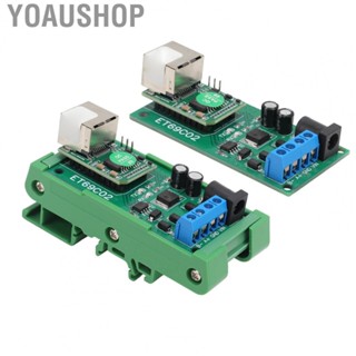 Yoaushop Ethernet To RS485 Converter  Universal 9600BPS Wide Purpose 12V Ethernet To RS485 Module TVS Surge Protection  for Identification System
