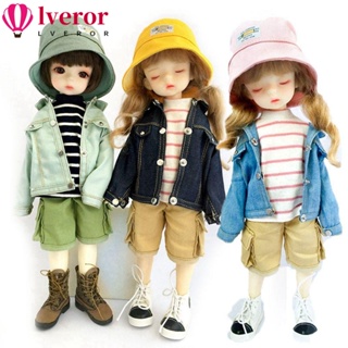 Lveror เสื้อแจ็กเก็ตแขนยาว 30 ซม. 1/6 BJD หลากสี สําหรับตุ๊กตา