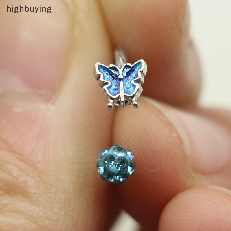 [highbuying] 1 ชิ้น แหวนสเตนเลส รูปผีเสื้อ ลิป ลาเบรต เกือกม้า เครื่องประดับร่างกาย ราคา ลาเบรต แนวตั้ง ใหม่ พร้อมส่ง