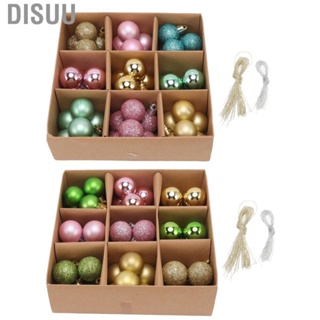 Disuu Christmas Ball Ornaments  Christmas Tree Balls Hook 3cm Lightweight 54 Pcs  for Party