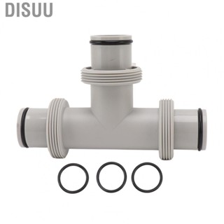 Disuu 2 in 1 Hose  Valve  Elastic Rubber Ring Leakproof Split Swimming Pool Hose  Valve Easy Installation  for Maintenance