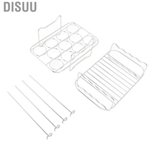 Disuu Steamer Rack Set Egg Steamer Rack Barbecue Skewer 304 Stainless Steel Safe for NINJA  Home Parts