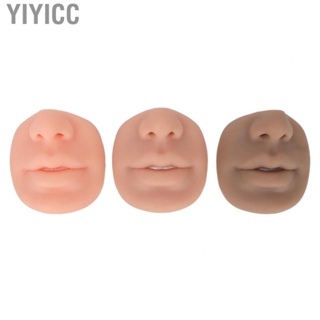 Yiyicc Silicone Human Nose Model  Soft Reusable 3 Colors Nose Flexible Model  for Lip Stud