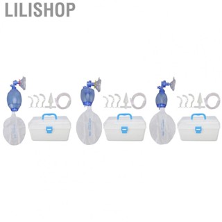 Lilishop Emergency Training Resuscitator  PP Easy Operation Emergency Breathing Face Cover  for Home