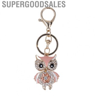 Supergoodsales Night Owl Keychain Fashinable Night Owl Style Beautiful Rhinestone Rich Colors Rhinestone Keychain for  Backpack