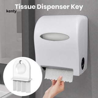 kT  1 Set Extensive Adaptation Paper Towel Dispenser Key Daily Use Paper Towel Dispenser Key with Key Holder Ring Plug-and-play