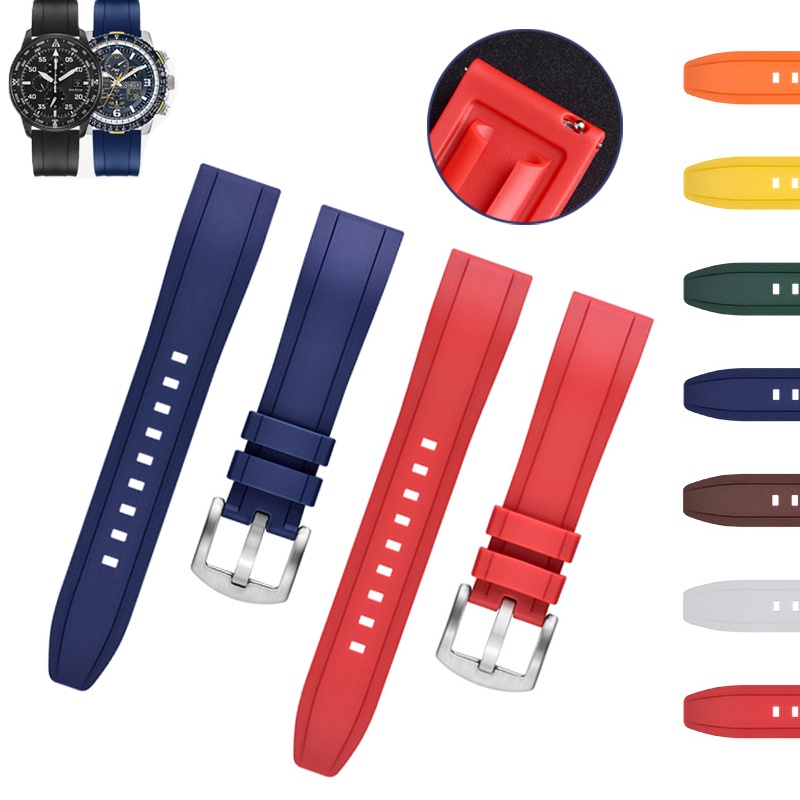 ฝุ ่ น Sillicone สําหรับ Rolex 20 มม.22 มม.24 มม.Quick Release Universal เปลี ่ ยนซิลิโคนนาฬิกาสําหรับ Huawei TPU สร ้ อยข ้ อมือสําหรับ Seiko