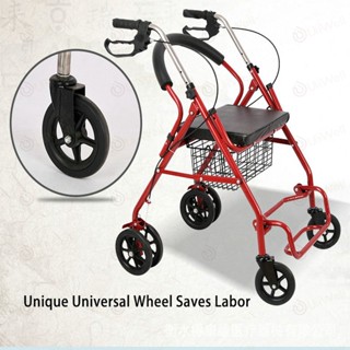 【รับประกัน 3 ปี】รถเข็นผู้ป่วย walker ช่วยเดิน รถเข็นผู้สูงอายุ Rollator รถเข็นผู้ป่วยหัดเดิน พับเก็บได้ รถเข็นผยุงเดิน