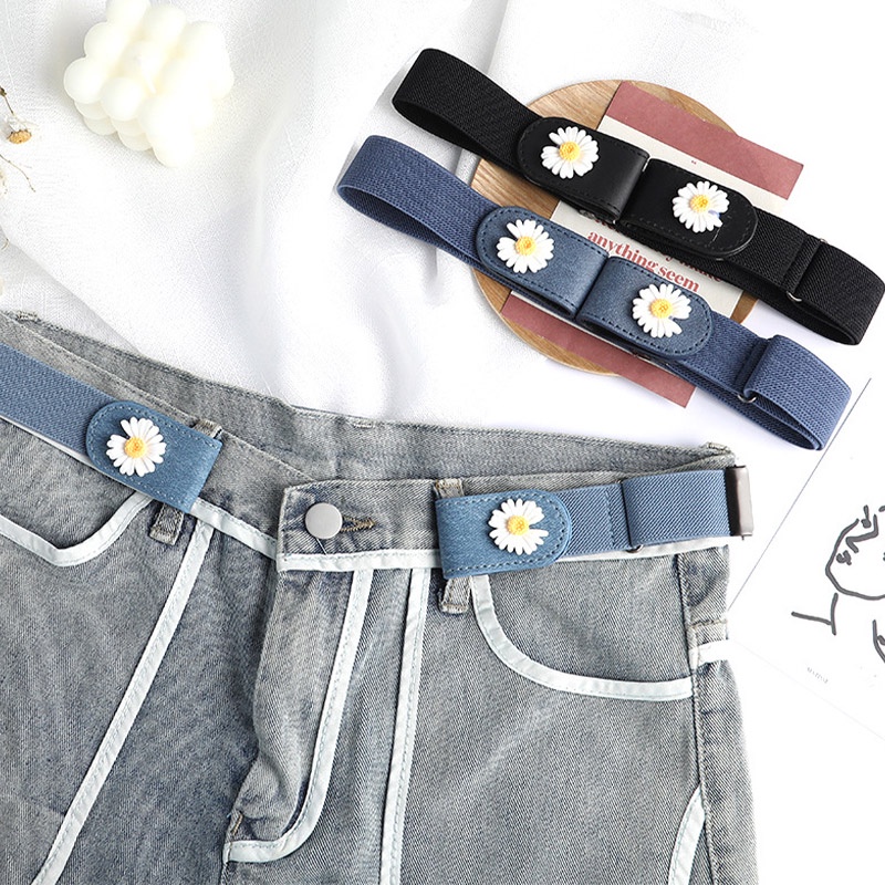 YIPINYOUYOU  เข็มขัดคาดเอวแบบยืดหยุ่นใหม่สำหรับผู้ชาย เข็มขัดตกแต่งที่มองไม่เห็นและไม่เจาะรูสำหรับทั้งชายและหญิง
