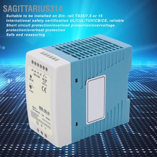 Sagittarius314 BERM แหล่งจ่ายไฟสลับราง Din MDR‑100‑24 เอาต์พุต 100W/24V/1.3A อินพุต 100‑240VAC