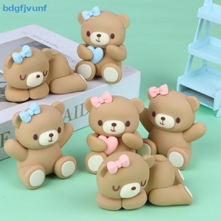 Bdgf ตุ๊กตาหมี สําหรับตกแต่งเค้กวันเกิด DIY