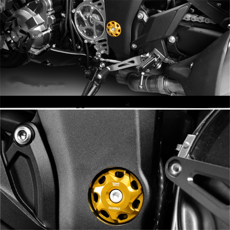 Kawasaki Z1000 Ninja100 Z800 Z1000SX ZRT00D T00F ZX10R กรอบฝาครอบแกะสลักตกแต่งฝาครอบสกรู