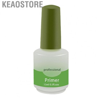 Keaostore Professional Nail Primer Natural Fast Air Dry Nail Prep Bond Primer for Women Girl