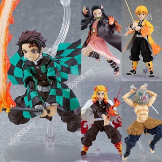 โมเดลฟิกเกอร์ Demon Slayer Figma 498-DX Tanjirou Zenitsu 508-DX Nezuko 553-DX