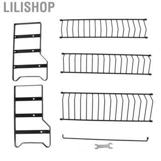 Lilishop Spice Rack 3 Layers Seasoning Rack Stainless Steel Space Saving for Kitchen