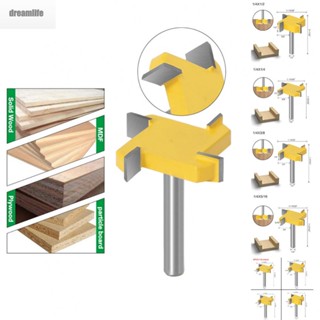 【DREAMLIFE】T-shaped Cutter 1/4 Shank Slotted Wood Milling Cutter Router Bit Tool Useful