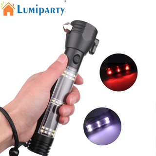 Lumiparty ไฟฉายฉุกเฉิน Led พลังงานแสงอาทิตย์ ชาร์จ USB อเนกประสงค์