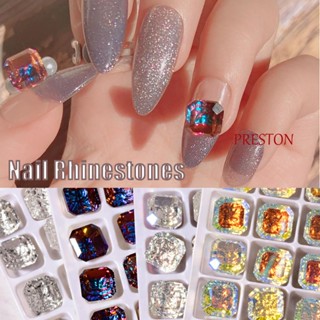 Preston คริสตัล Rhinestones 3D Diy สําหรับตกแต่งเล็บ 10 ชิ้น