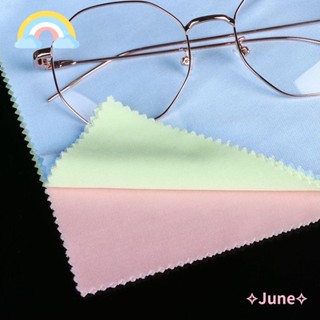 June ผ้าเช็ดทําความสะอาด 5/10 ชิ้น ใหม่ ซักง่าย สําหรับ iPhone iPad ผ้าเช็ดแว่น