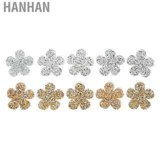 Hanhan  Flowers  Rhinestone Flower Shape Rhinestone Applique  Hand Crafted  for Belt for Clothing for Luggage