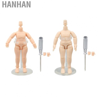 Hanhan 4.1 Inch Semi Finished Silicone Joint Doll Body For 1/12 Action Figure Toy