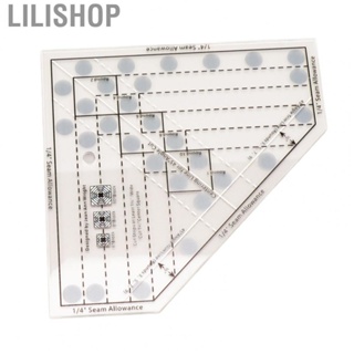 Lilishop Mini Quilting Ruler  Precise Scale Saving Time Lightweight Acrylic DIY Trim Tool Quilt Ruler  for 6 8 10 Inch Finished Blocks