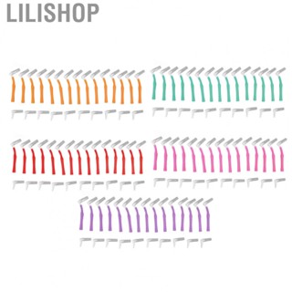 Lilishop 25Pcs L Shape Push Pull Interdental Brush  Care  Cleaning Brush New