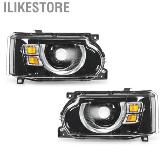 Ilikestore Defender Design Full  Headlights Projector Replacement for Land Rover Range Rover L322 Facelift 2010‑2012