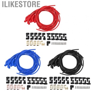 Ilikestore Sparking Plug Ignition Wire Set  Flexible  Aging Ignition Wire Kit Stable Performance High Efficiency 8.5mm Diameter  for Race Cars