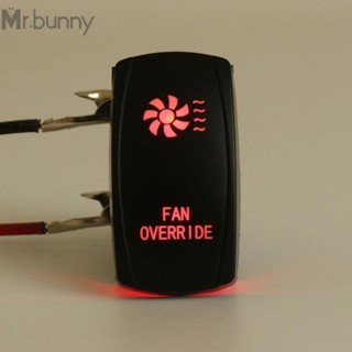 ขายดี สวิตช์โยกควบคุมพัดลม 20A 5 Pin LED 12V สีแดง