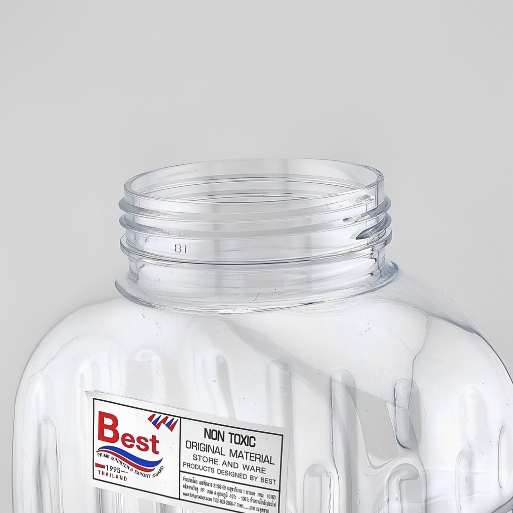 กระบอกน้ำ 2 ลิตร ขวดน้ำ ขวดพลาสติก แบบวางตั้ง ฝาปิดแบบเกลียวหมุน มีช่องเทน้ำ รุ่น 2020 - รูปที่ 6