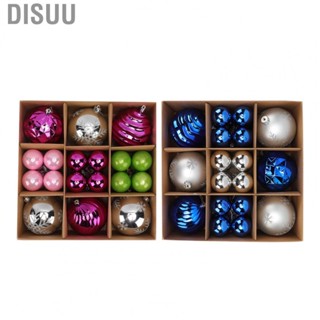 Disuu Electroplating Ball Ornament Shatterproof Christmas Ball Decoration Exquisite with Hook for Home for Wedding