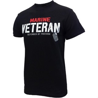 เสื้อยืด พิมพ์ลายกองทัพเรือ Usmc Veteran Defender สไตล์อเมริกา สําหรับผู้ชาย