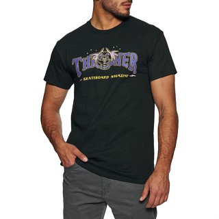 เสื้อยืด พิมพ์ลายโลโก้ Thrasher นําโชค สําหรับผู้ชาย