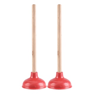 2pcs Bathroom Powerful Household Heavy Duty Sewer Disassembled Multiple Scenes Bathtub Easily Clear Toilet Plunger