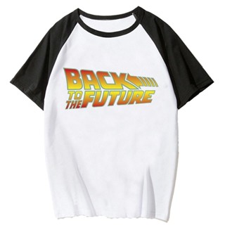 เสื้อยืด พิมพ์ลายมังงะ Back to the Future สไตล์ฮาราจูกุ สําหรับผู้หญิง y2k